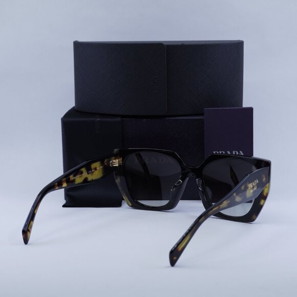 🕶️ New Prada PR15WSF 3890A7 Sunglasses - Black/Medium Havana Frame, Grey Lenses - Picture 9 of 9